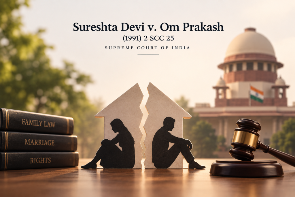 Sureshta Devi v. Om Prakash (1991) 2 SCC 25, Supreme Court of India