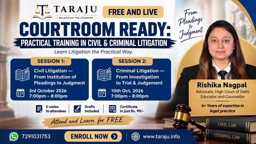 “COURTROOM READY Practical Training in Civil & Criminal Litigation”
