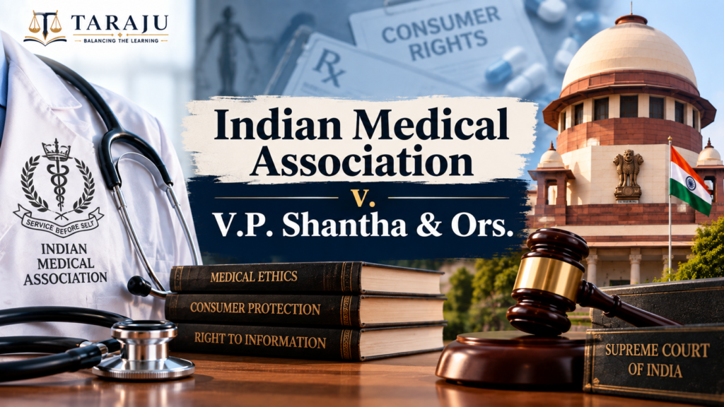 Indian Medical Association v. V.P. Shantha & Ors., a landmark Supreme Court case